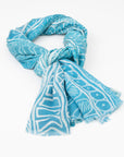 Ocean Tide – Luxury Cashmere Scarf – Designed by Carol Martin