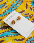 Wood Stud Earrings By Buffie Punch